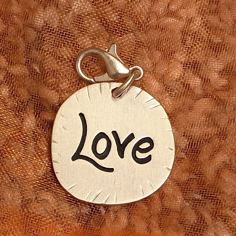 Bronze Love Pendant Charm